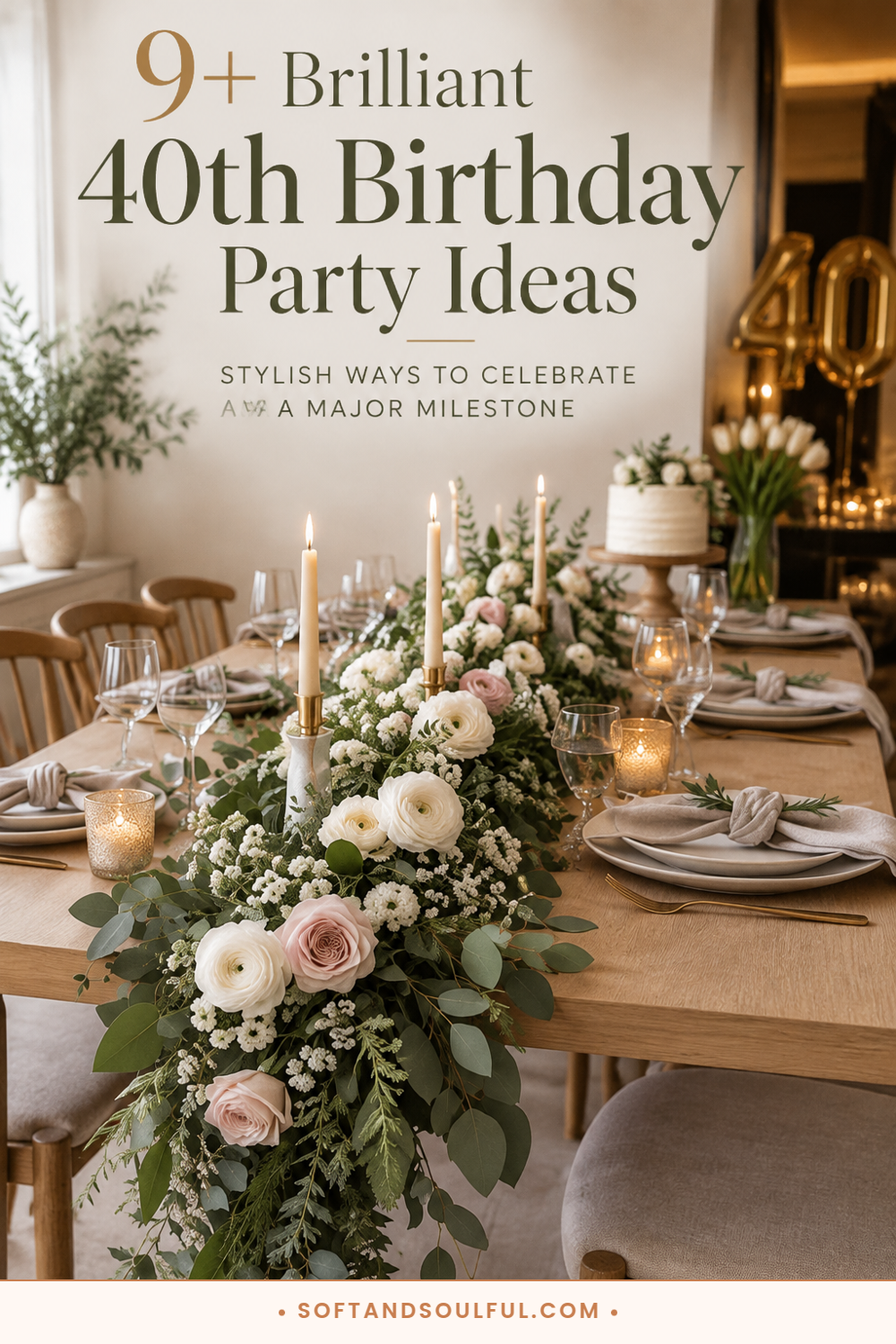 9+ Brilliant 40th Birthday Party Ideas
