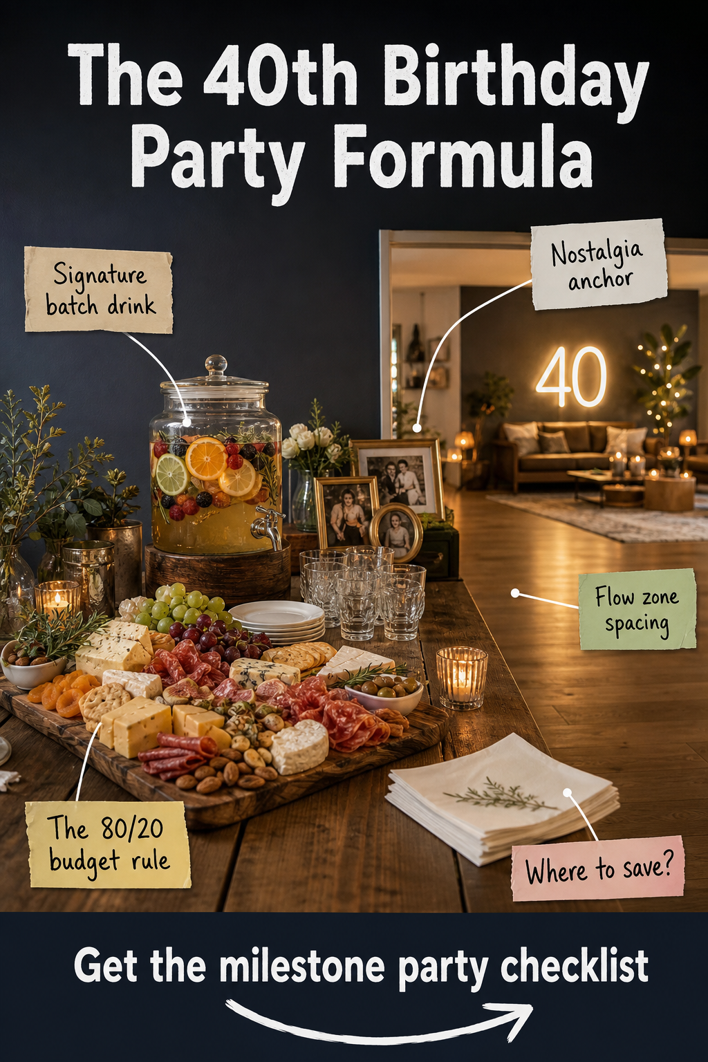 The 40th Birthday Party Formula: A 4-Week Planning Checklist