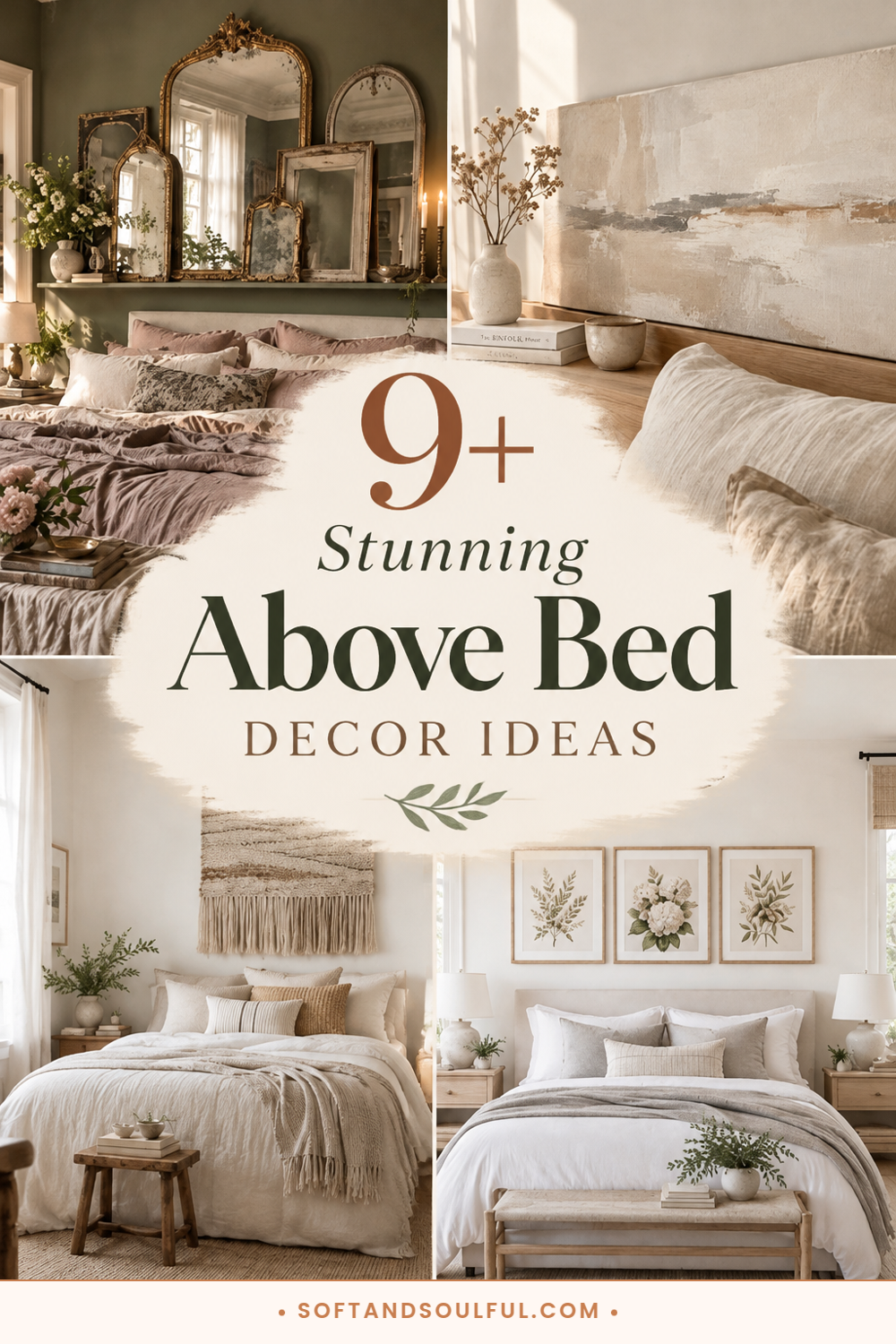 9+ Stunning Above Bed Decor Ideas