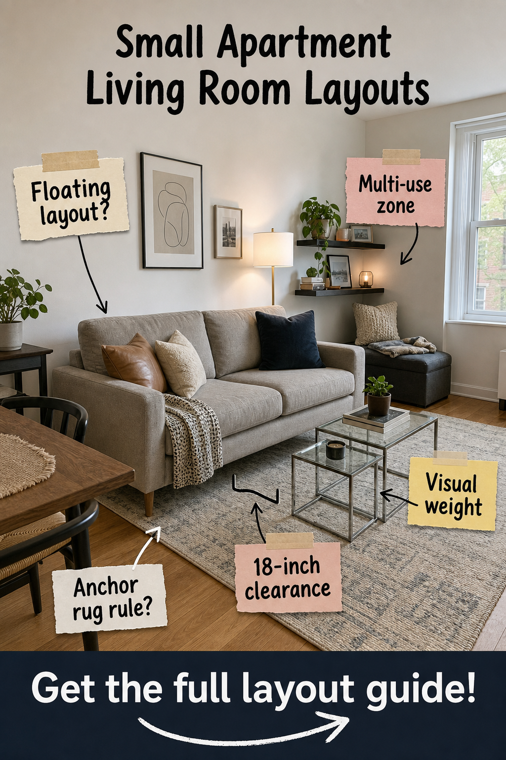 Small Apartment Living Room Layouts: The Clearance Guide