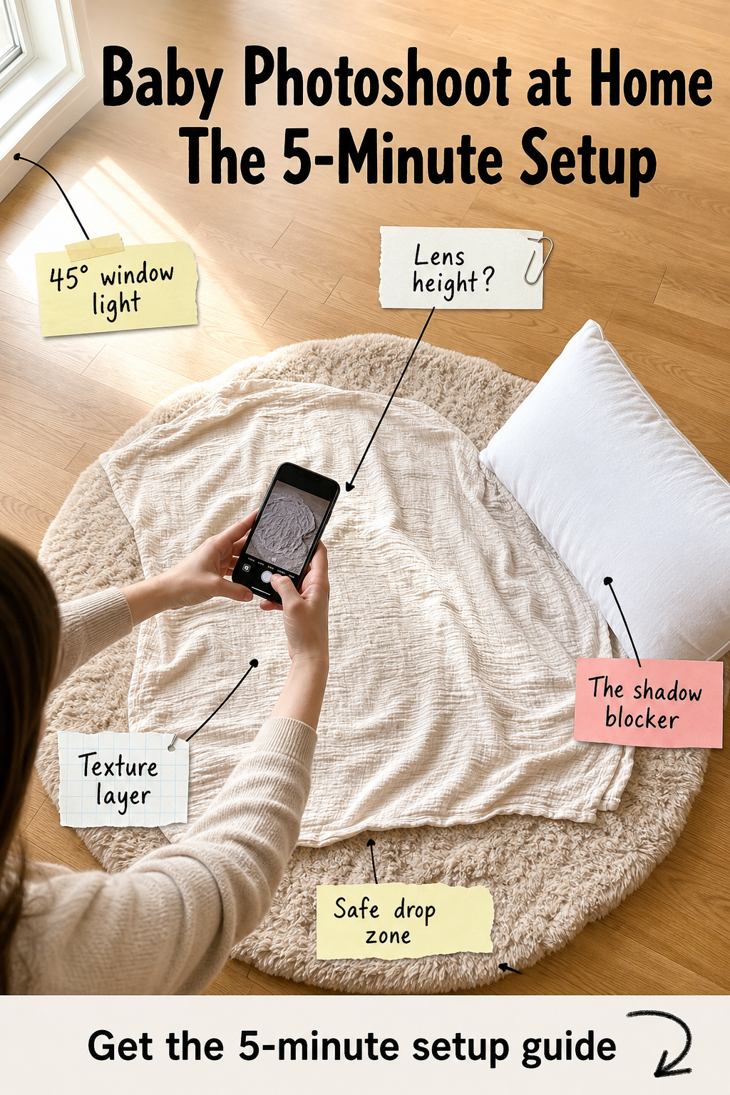DIY Baby Photoshoot at Home: The 5-Minute Studio Setup