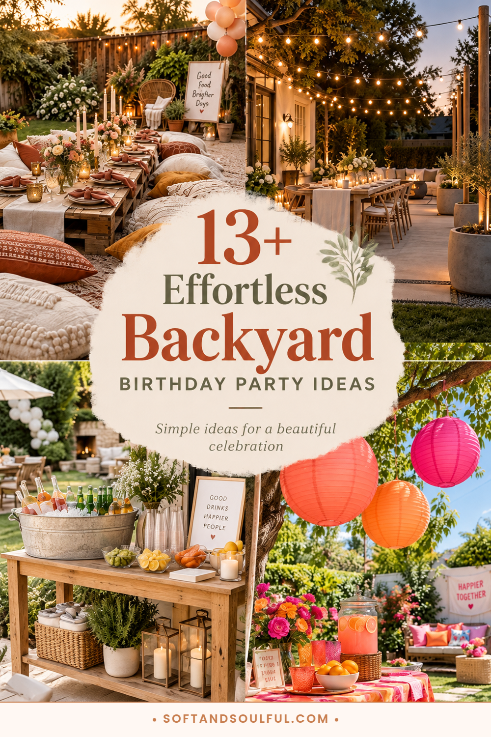 13+ Effortless Backyard Birthday Party Ideas