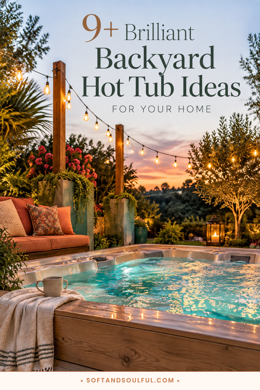 9+ Brilliant Backyard Hot Tub Ideas for Your Home