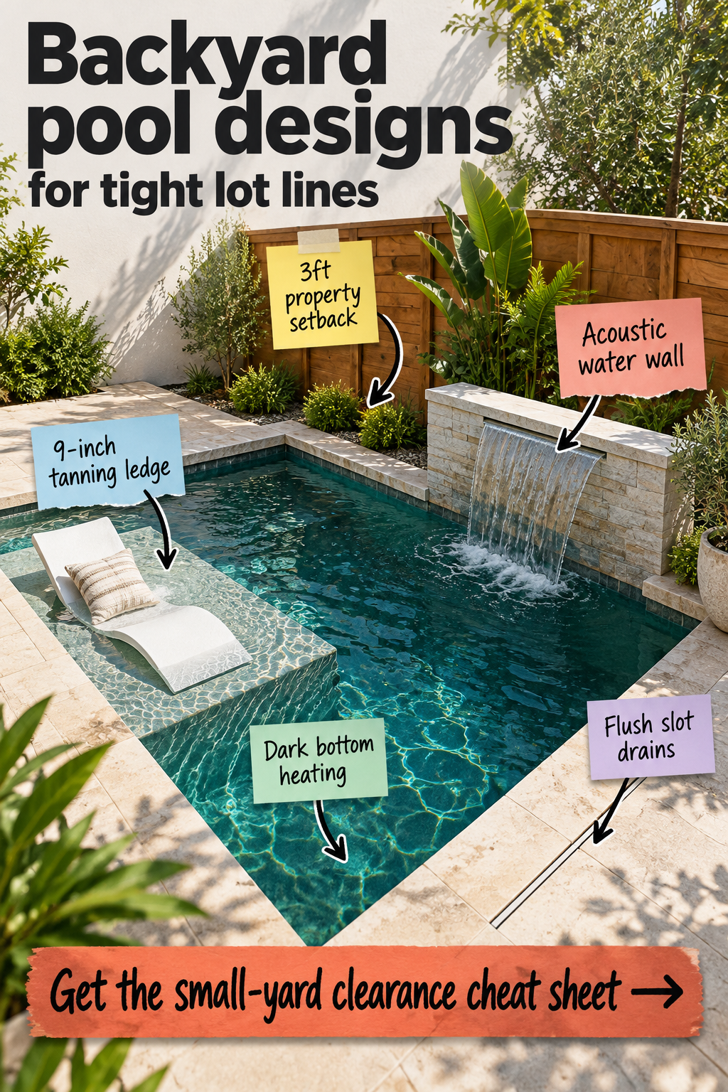 Backyard Pool Designs for Tight Lot Lines: Clearance Guide