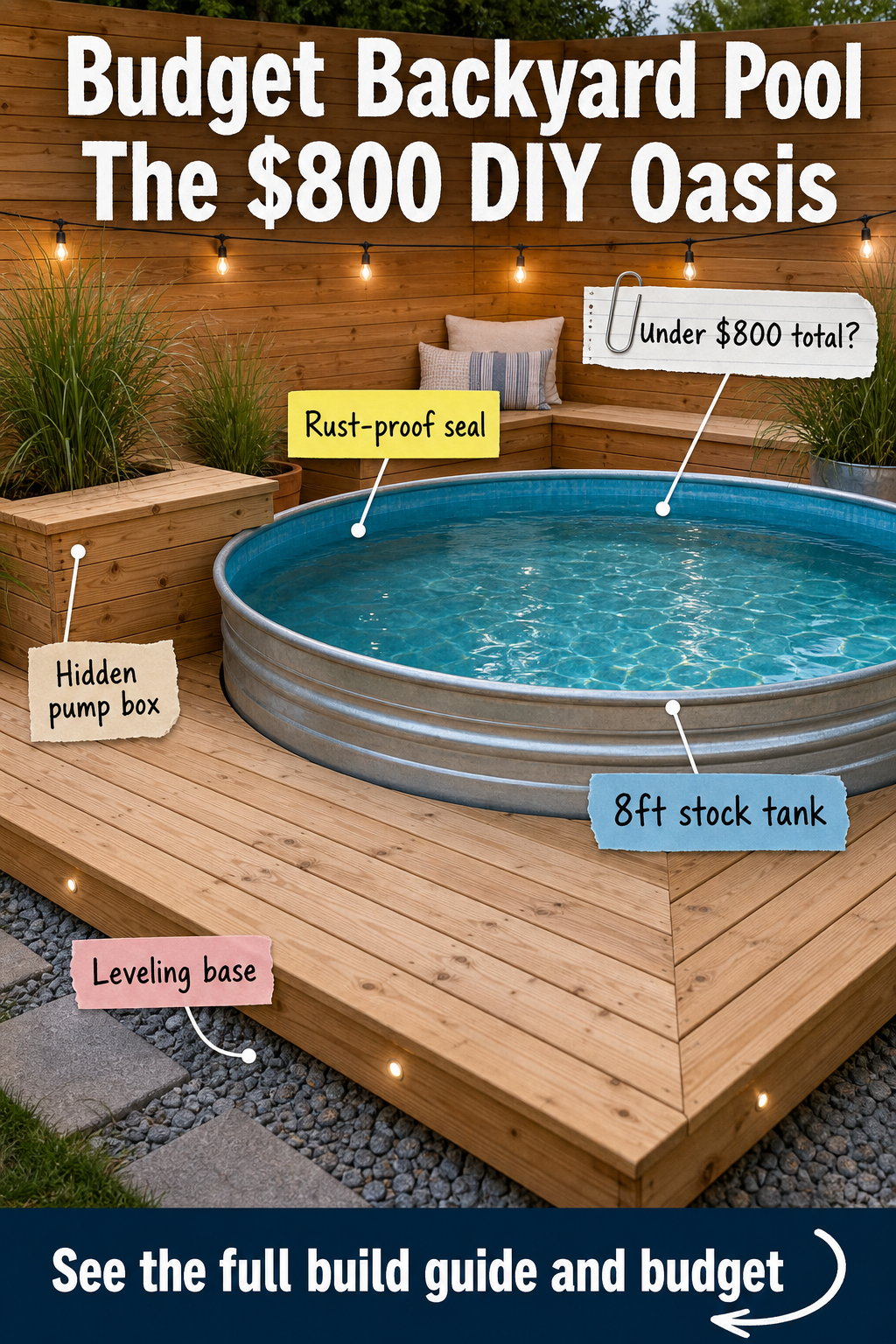 DIY Stock Tank Pool: The Complete $800 Backyard Build Guide