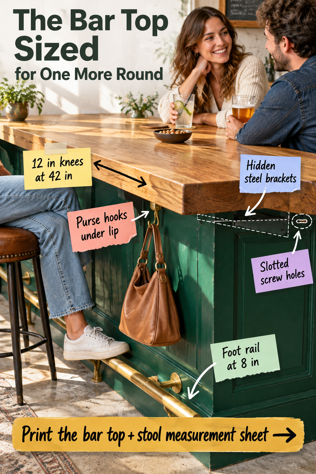 The Bar Top Sized for One More Round: Measurement Guide