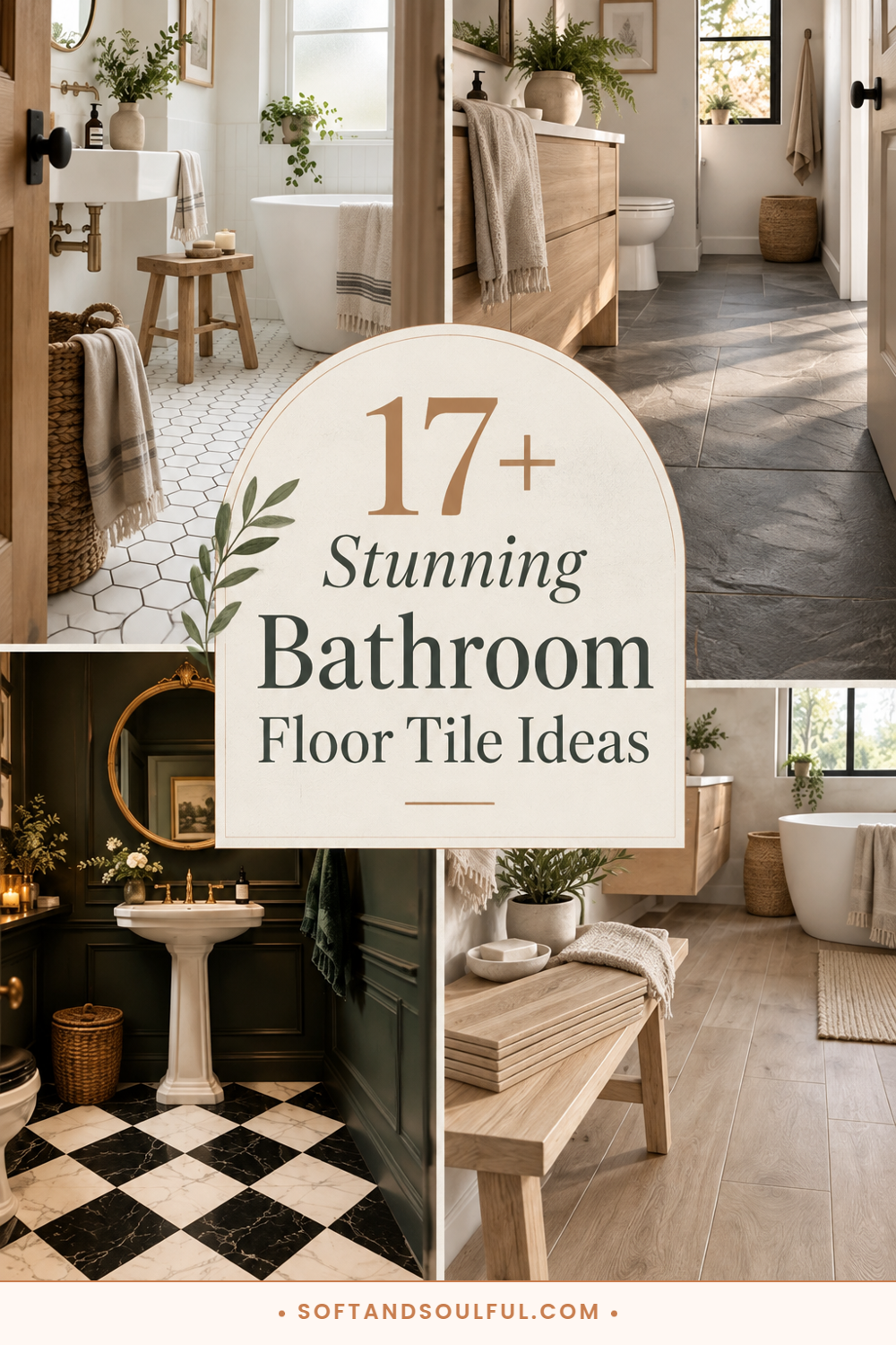 17+ Stunning Bathroom Floor Tile Ideas