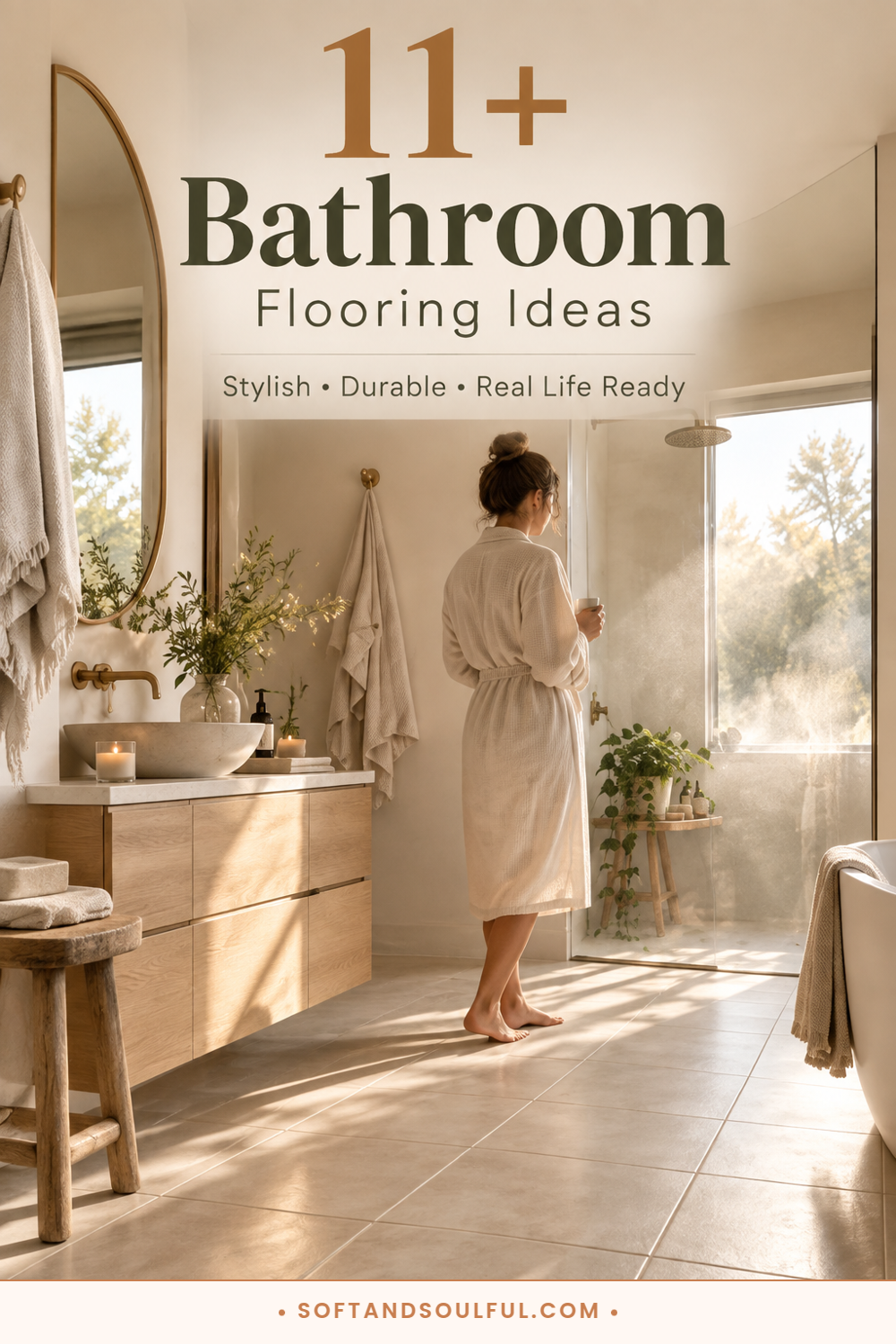 11+ Stunning Bathroom Flooring Ideas