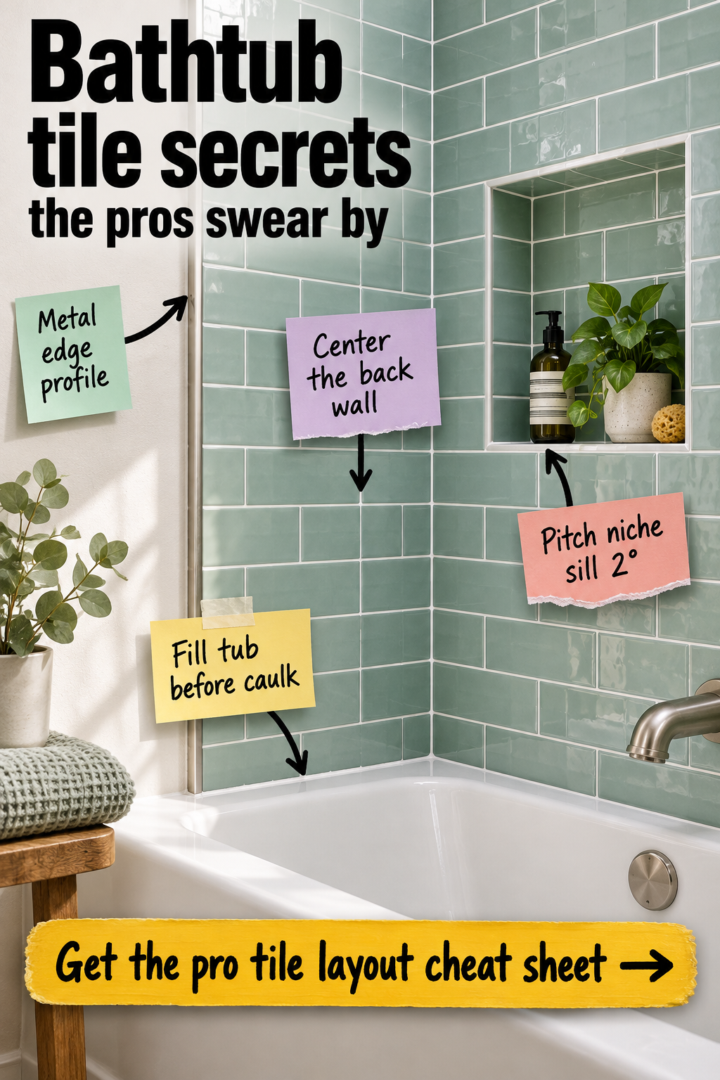 Pro Bathtub Tile Layout Secrets and Materials Cheat Sheet