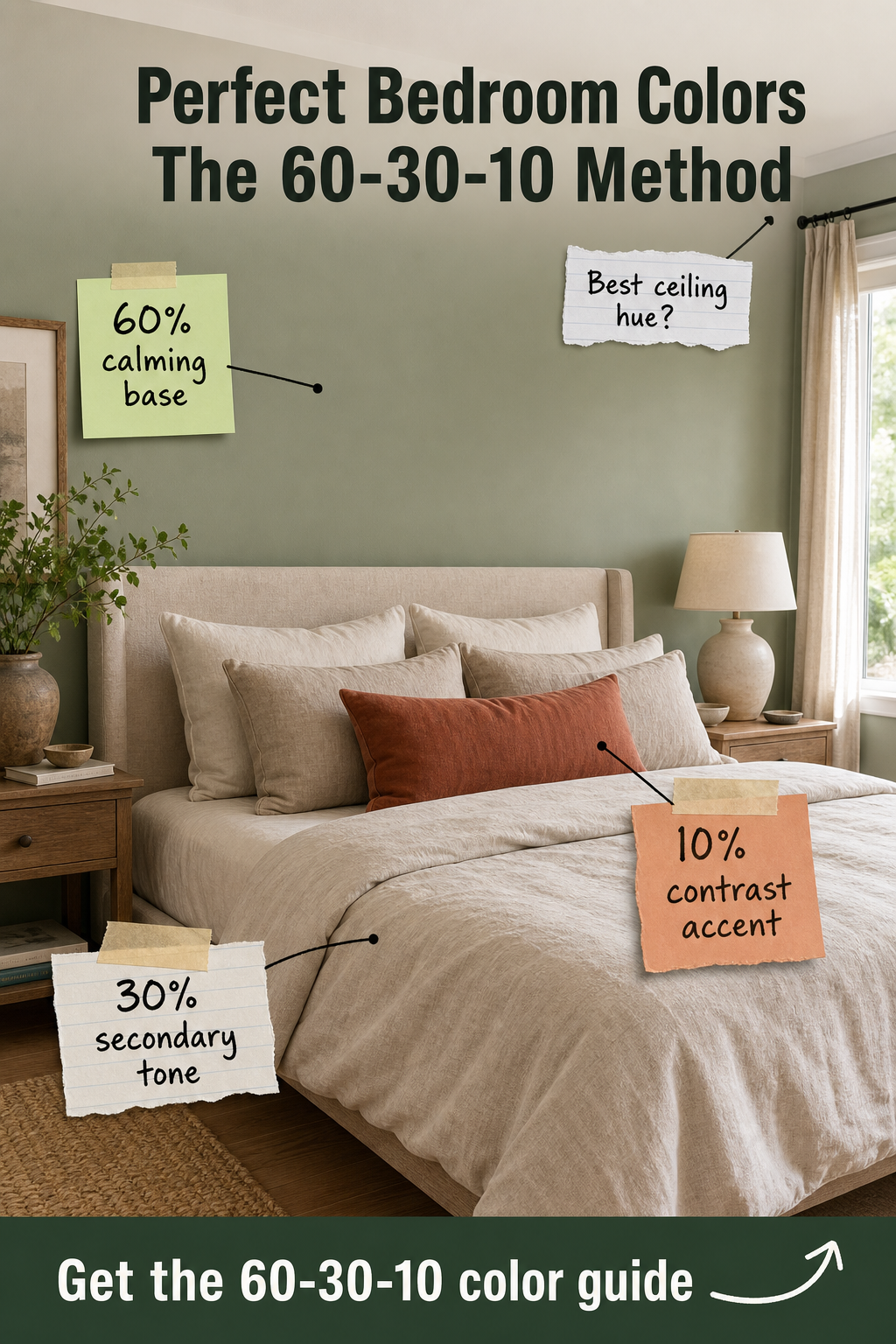 60-30-10 Bedroom Colors: Complete Paint & Styling Guide