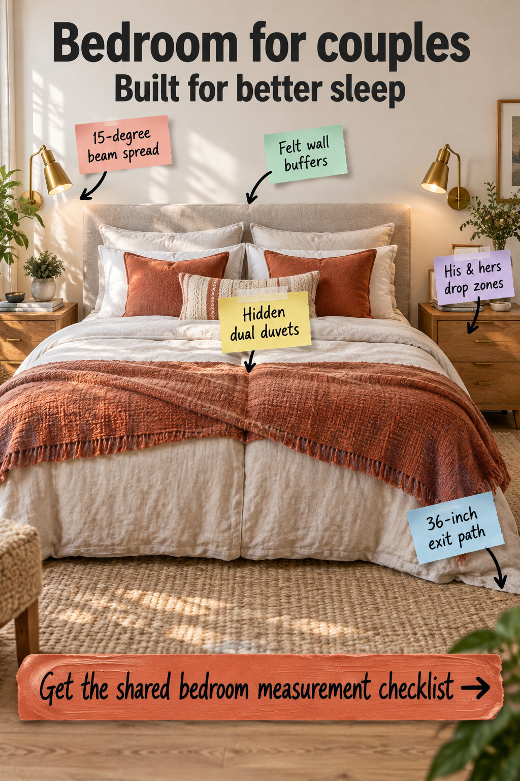 Bedroom for Couples: The Better Sleep Measurement Checklist