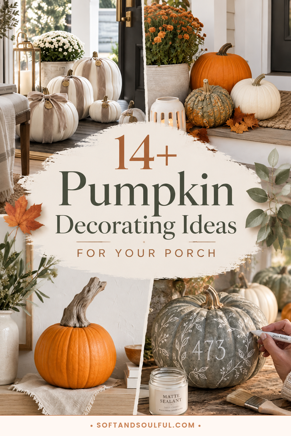 14+ Beautiful Best Pumpkin Decorating Ideas for Your Porch