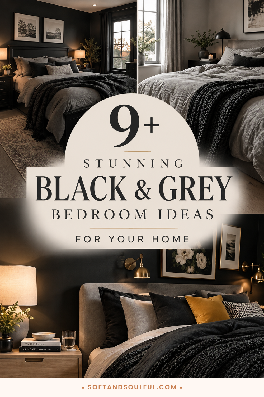 9+ Stunning Black and Grey Bedroom Ideas for Your Home