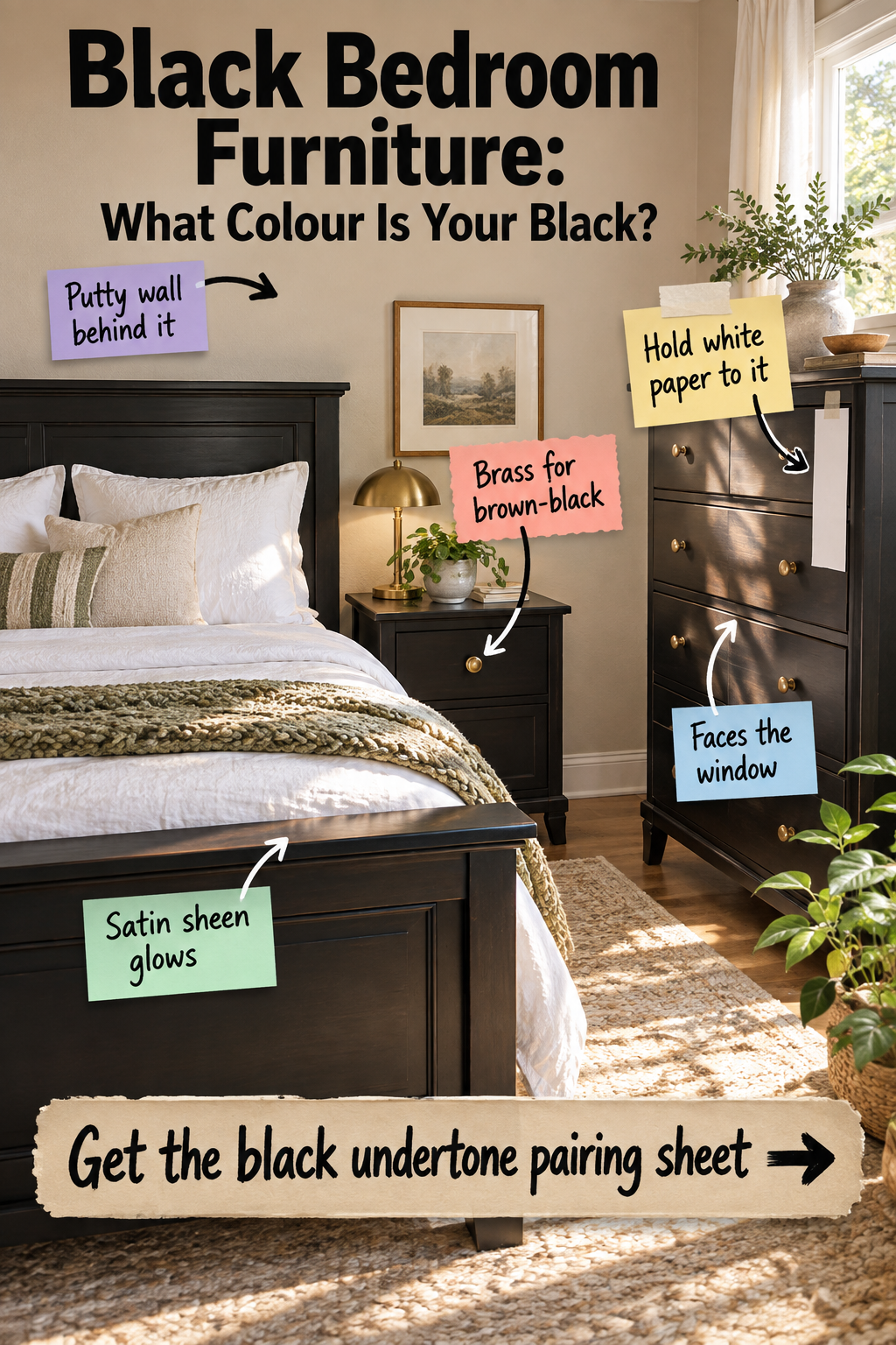 Black Bedroom Furniture: How to Find and Style Your Undertone
