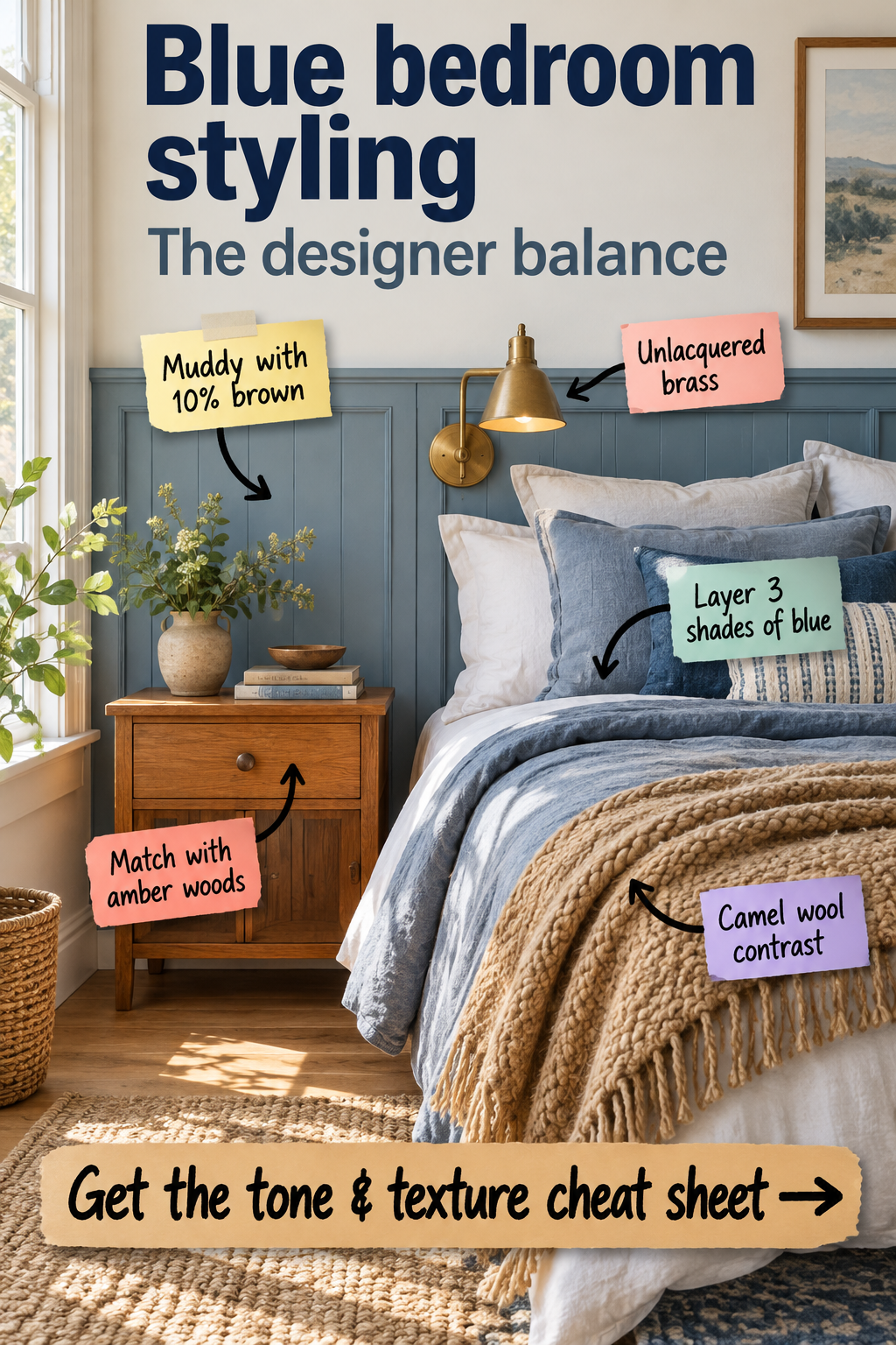 Blue Bedroom Styling: Your Tone & Texture Cheat Sheet