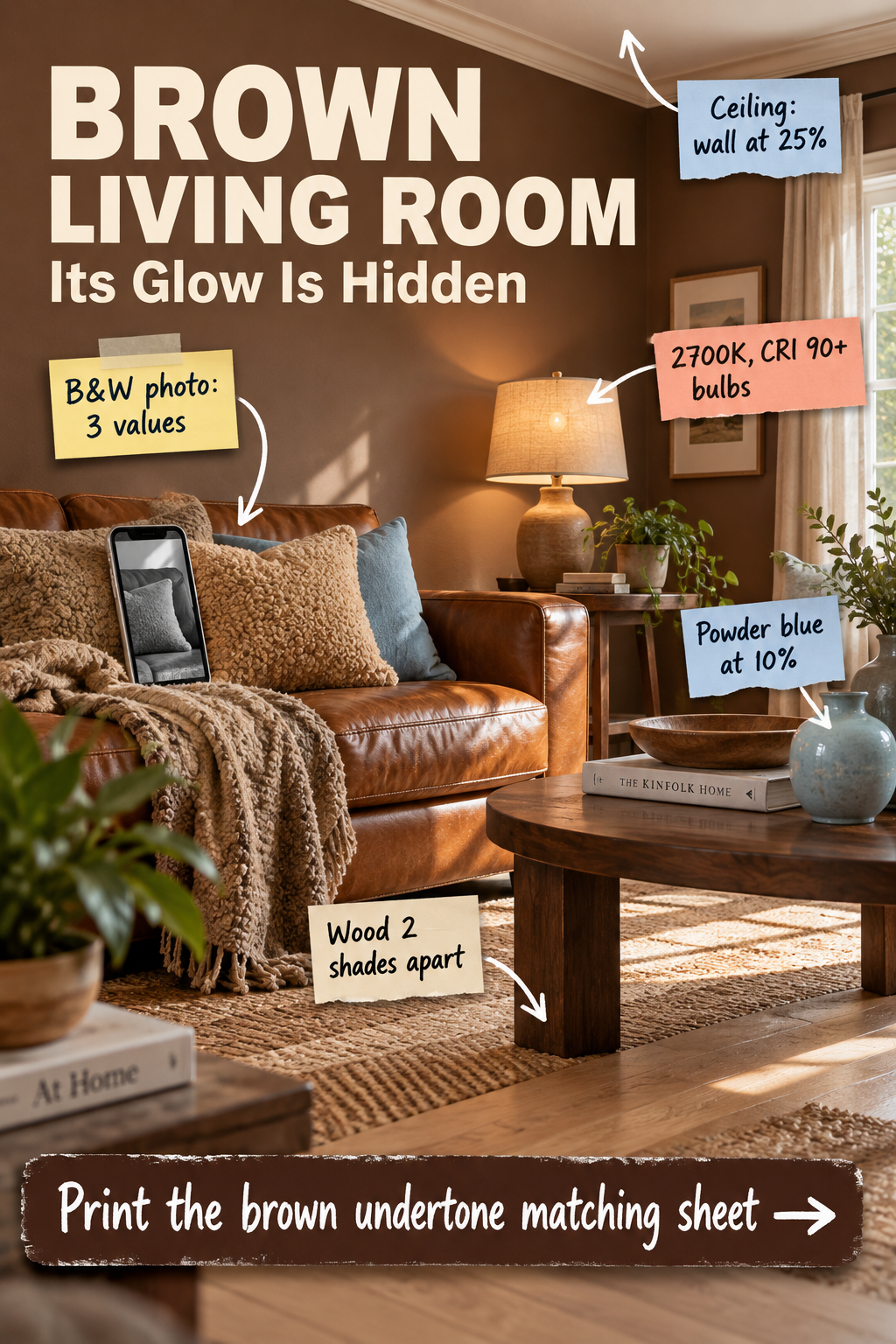 Brown Living Room Styling: How to Build a Glowing Space
