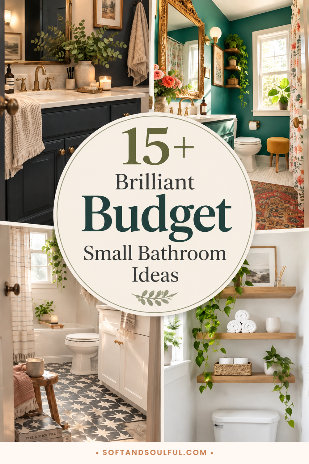 15+ Brilliant Budget Small Bathroom Ideas
