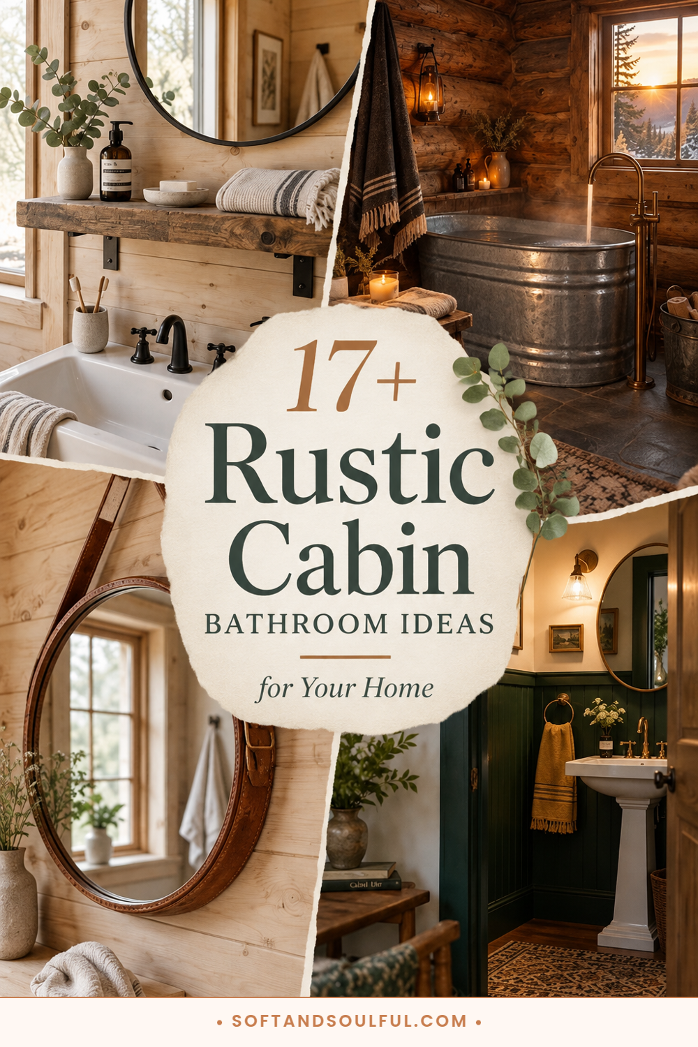 17+ Rustic Cabin Bathroom Ideas for Your Home