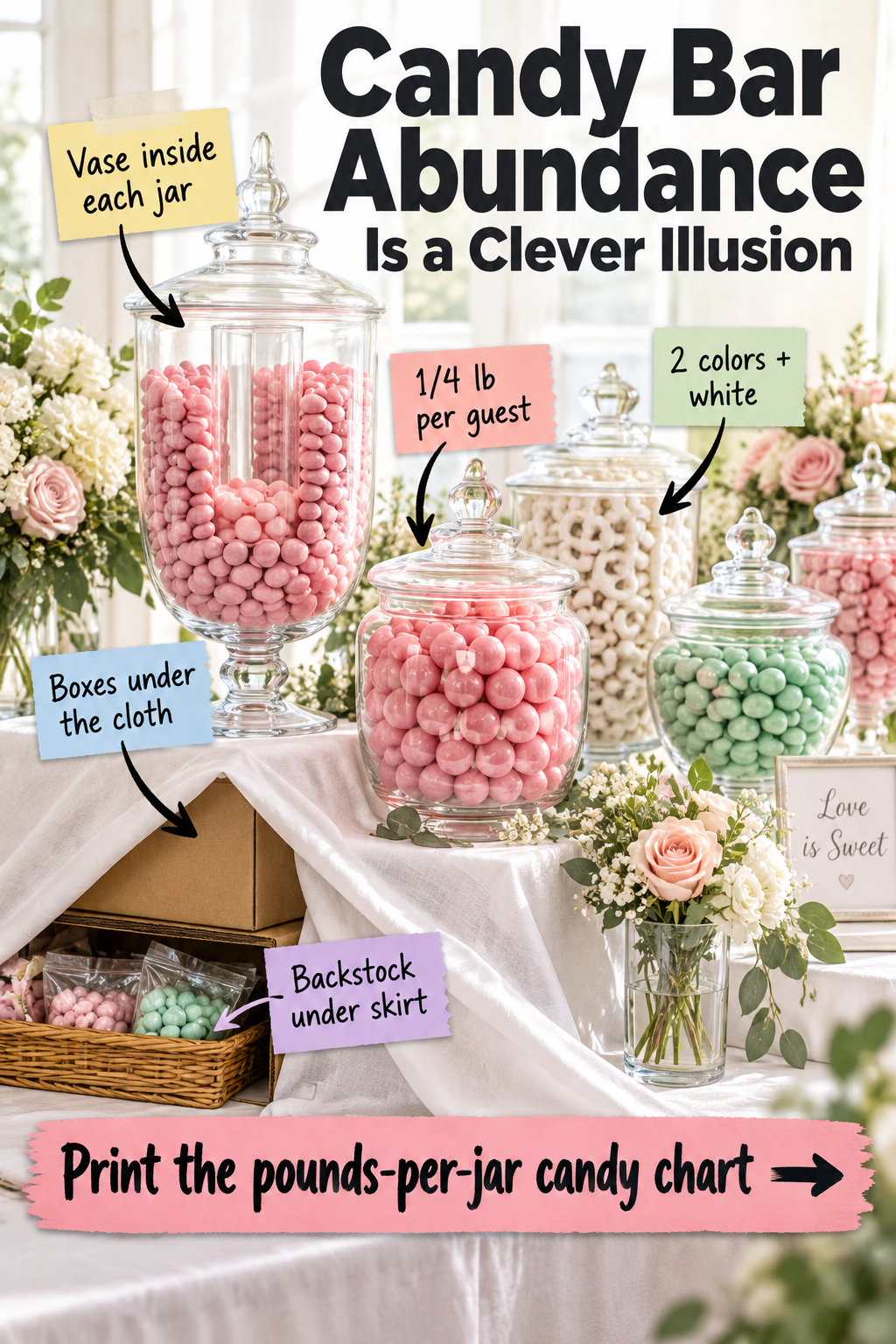 How to Build a Stunning Wedding Candy Bar Without Overspending