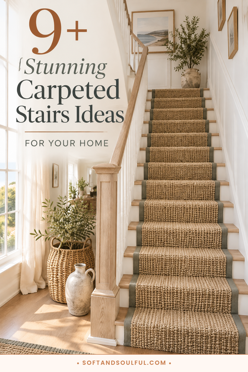 9+ Stunning Carpeted Stairs Ideas for Your Home