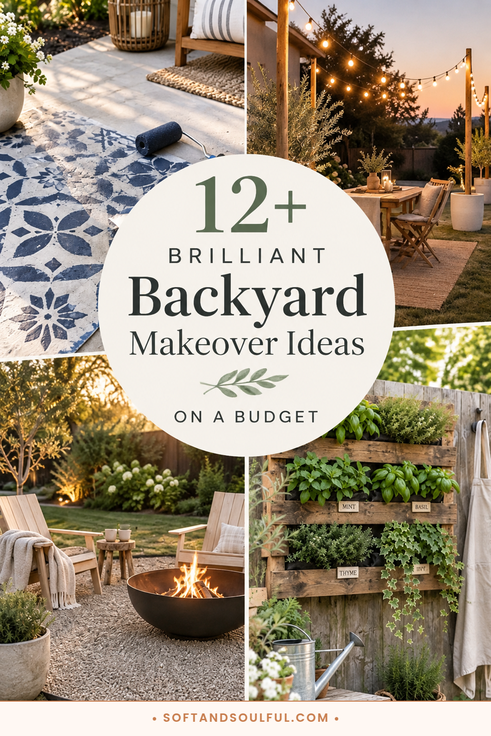 12+ Brilliant Cheap Backyard Makeover Ideas