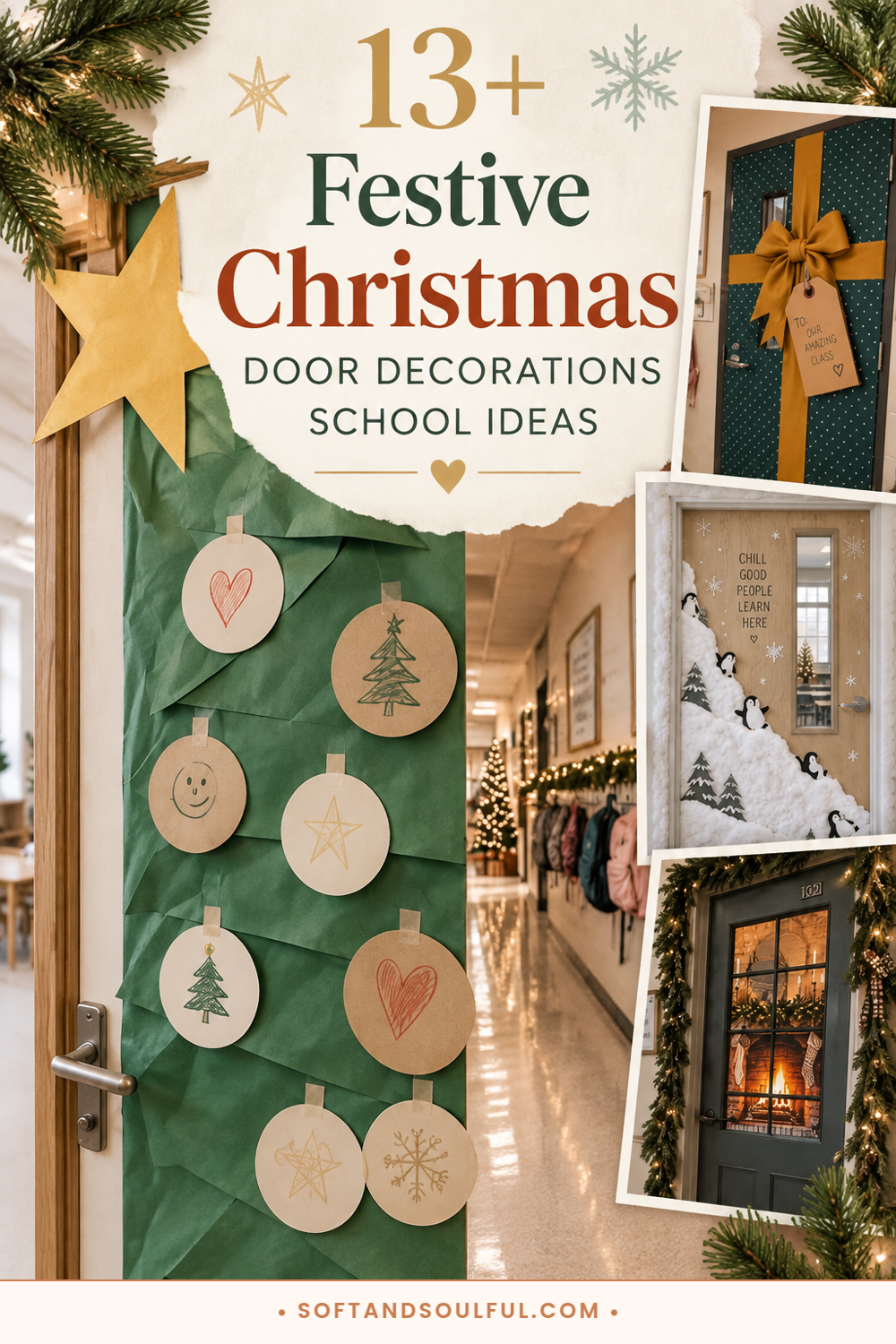 13+ Festive Christmas Door Decorations School Ideas