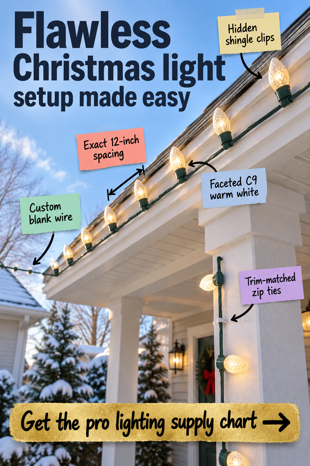 Flawless Christmas Light Setup: Pro Supply Chart & Guide