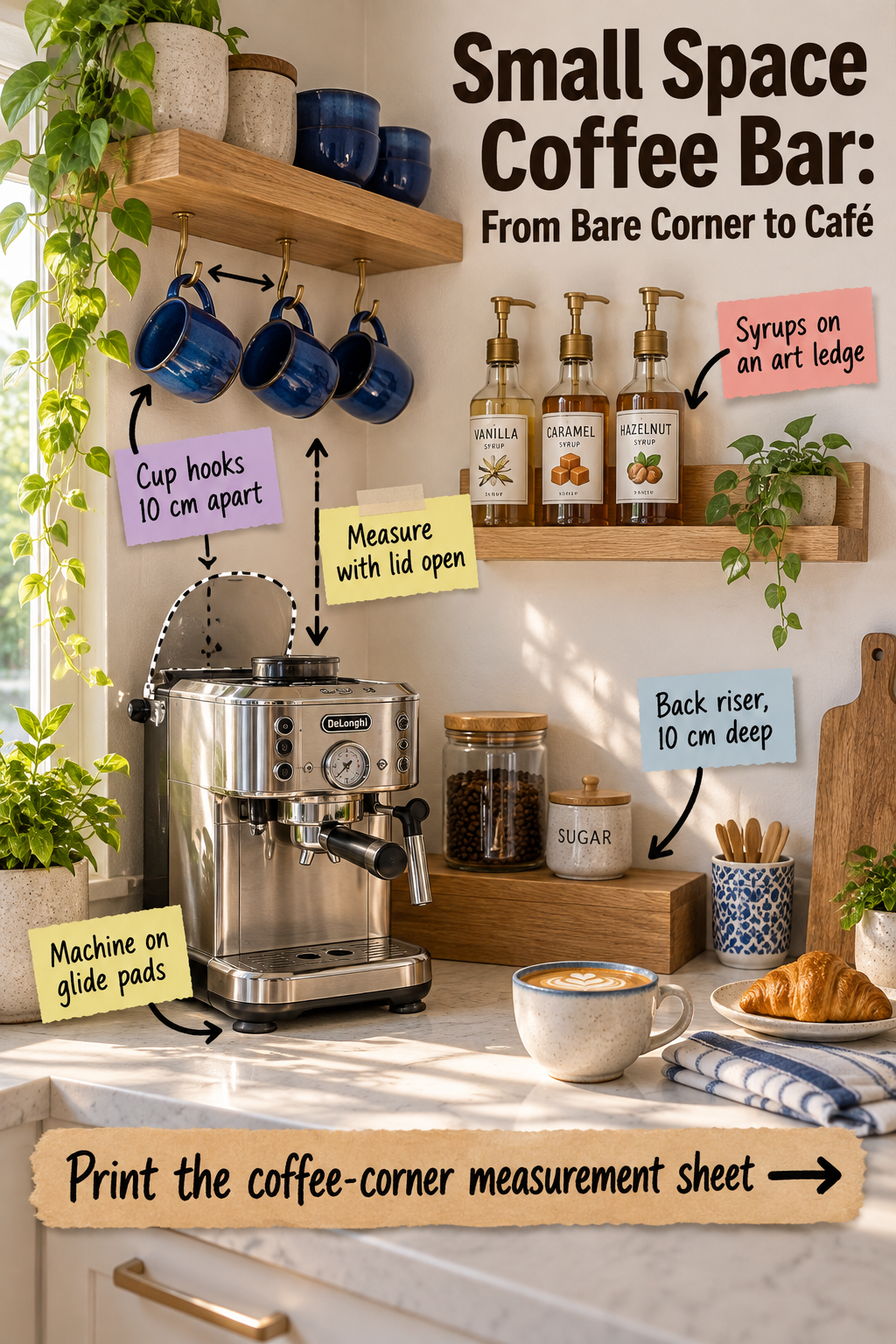 Small Space Coffee Bar: From Bare Corner to Caf&eacute; Setup