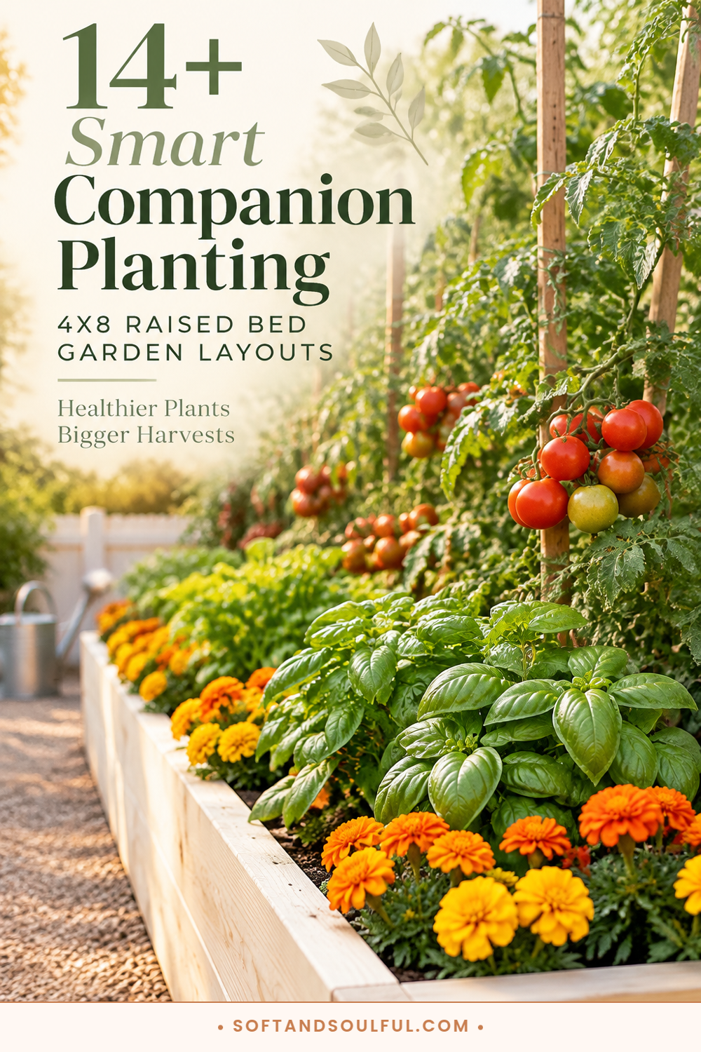 14+ Smart Companion Planting 4x8 Raised Bed Vegetable Garden Layouts