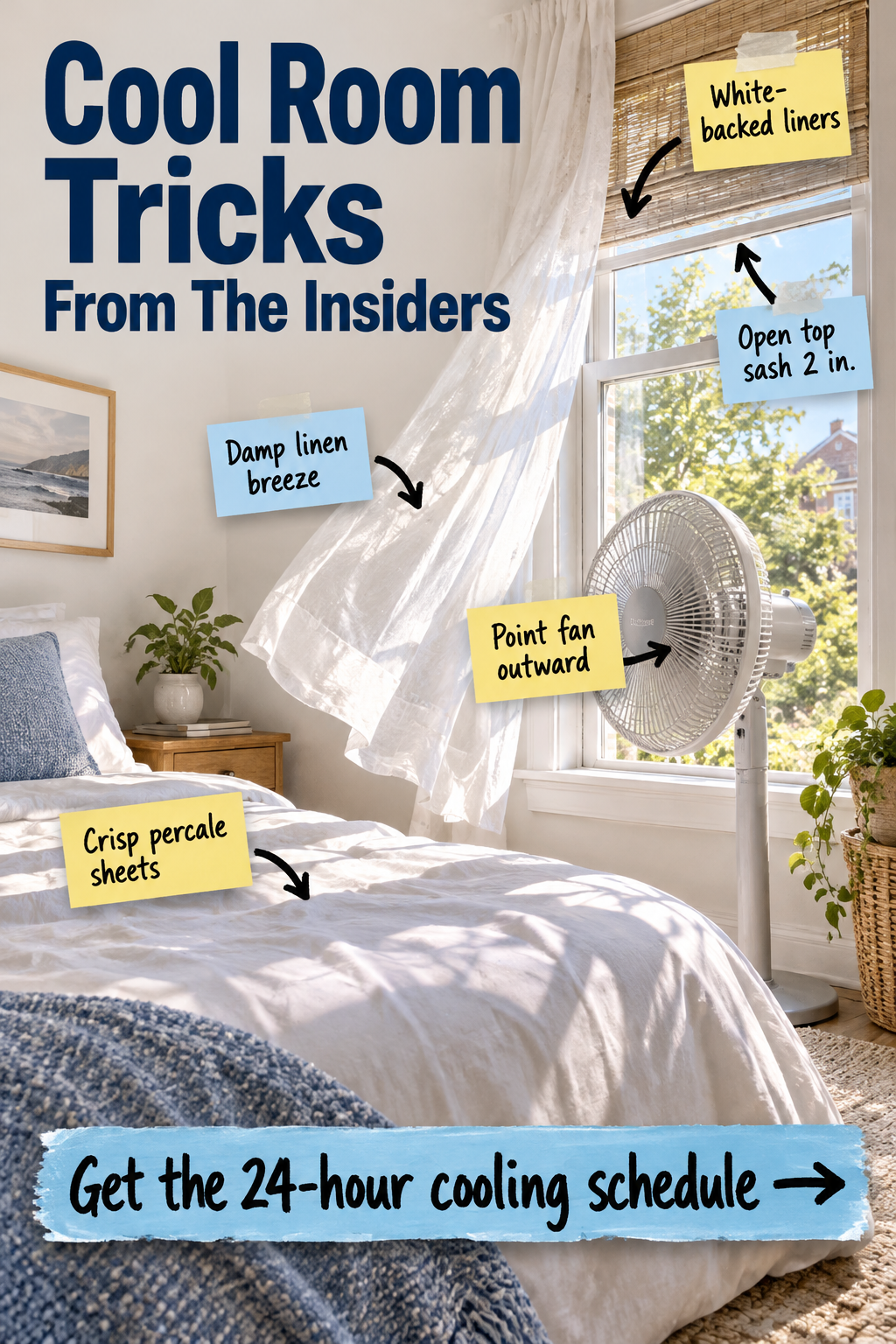Cool Room Tricks: Your 24-Hour Passive Cooling Schedule