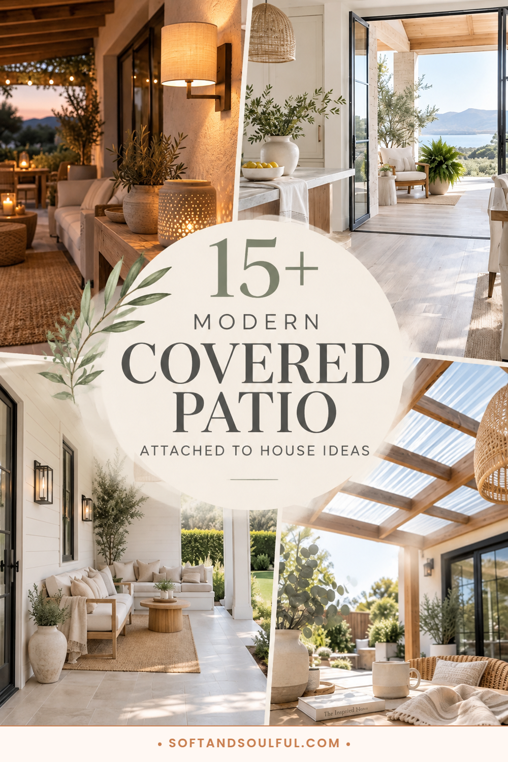 15+ Modern Covered Patio Attached to House Ideas