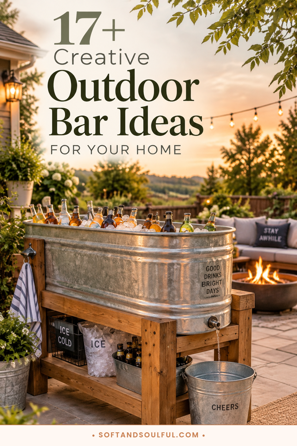 17+ Brilliant Creative Outdoor Bar Ideas for Your Home