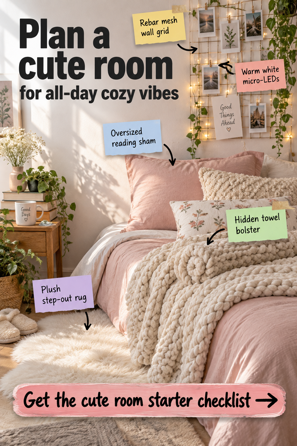 Cute Room Starter Checklist: Plan Your All-Day Cozy Space
