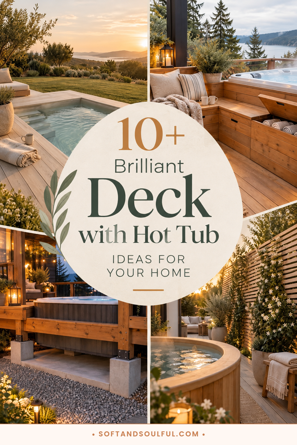 10+ Brilliant Deck with Hot Tub Ideas for Your Home