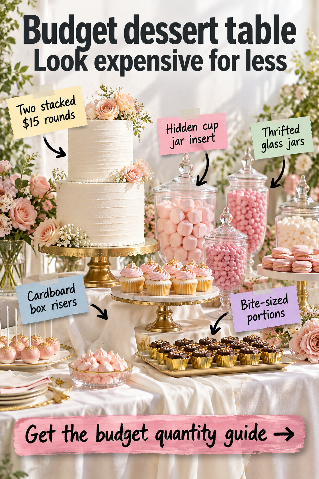 How to Build a Budget Dessert Table (with Quantity Guide)