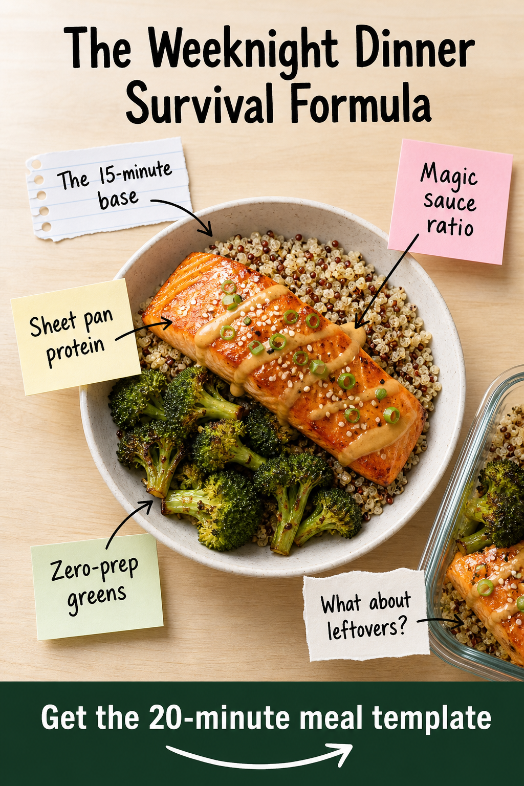 The 20-Minute Weeknight Dinner Template: A Survival Formula