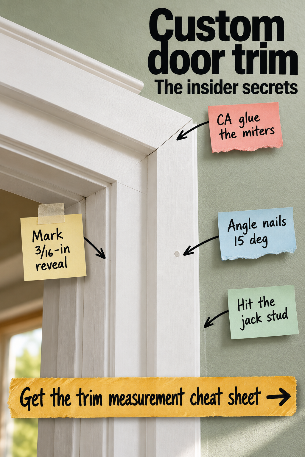 Custom Door Trim Secrets: The Pro Measurement Cheat Sheet