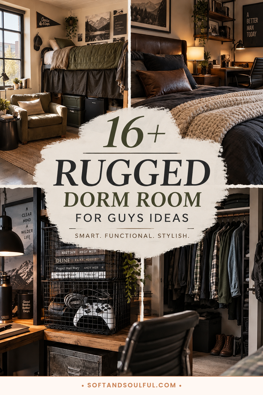 16+ Rugged Dorm Room for Guys Ideas
