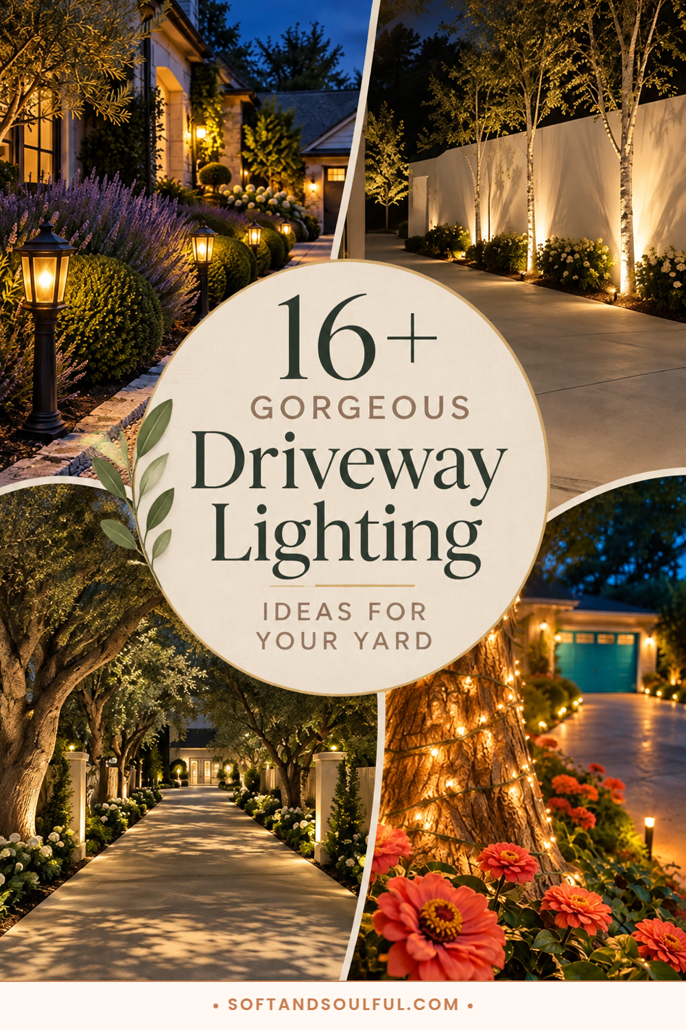 16+ Gorgeous Driveway Lighting Ideas for Your Yard