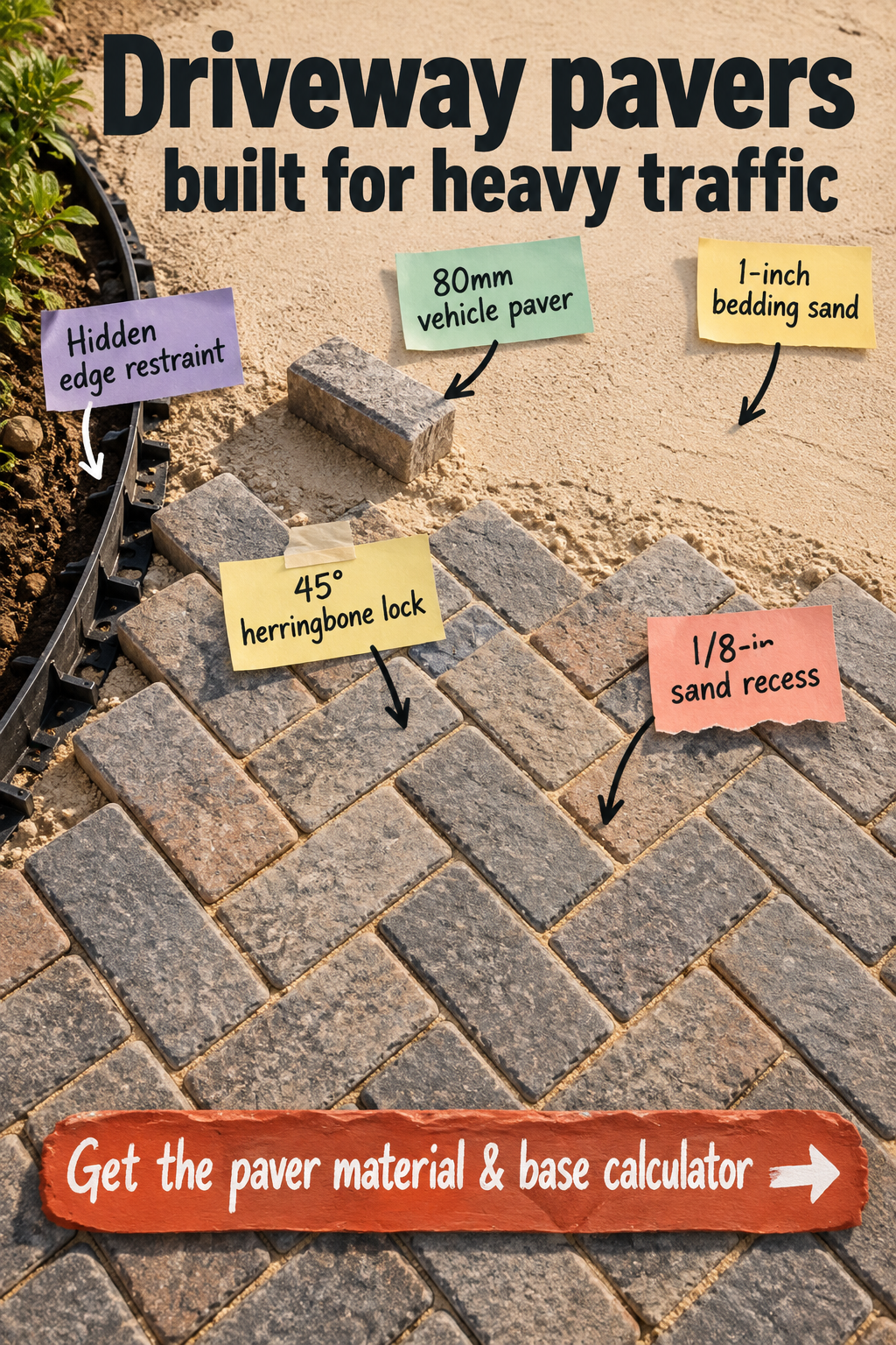 Driveway Pavers for Heavy Traffic: Guide & Material Calculator
