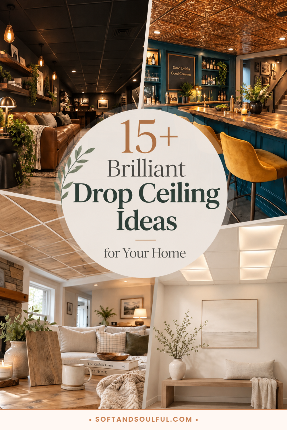 15+ Brilliant Drop Ceiling Ideas for Your Home