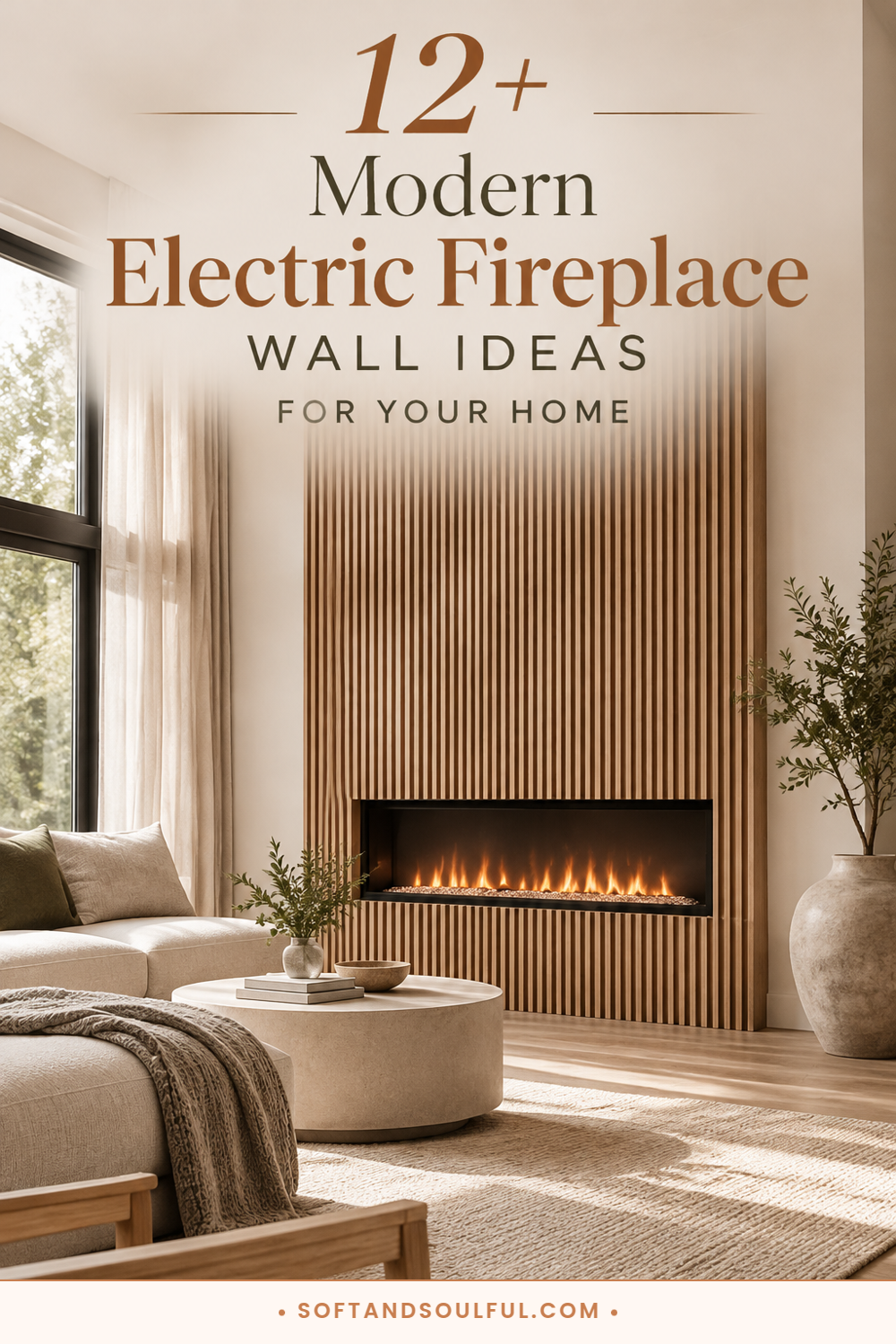 12+ Modern Electric Fireplace Wall Ideas for Your Home