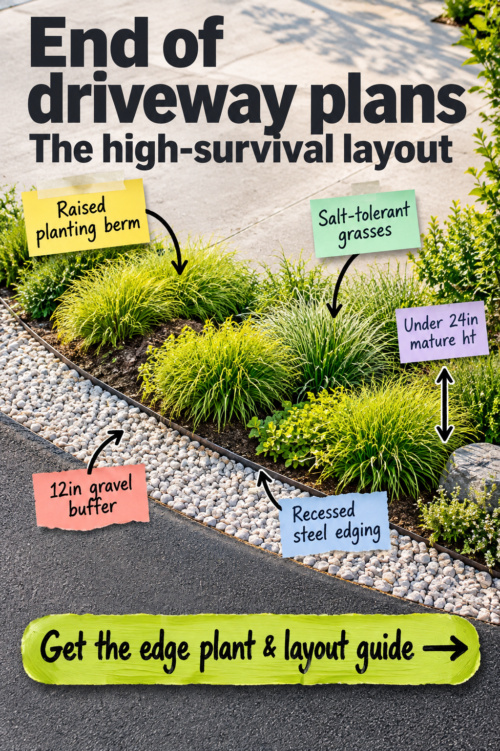 End of Driveway Landscaping: The High-Survival Layout Guide