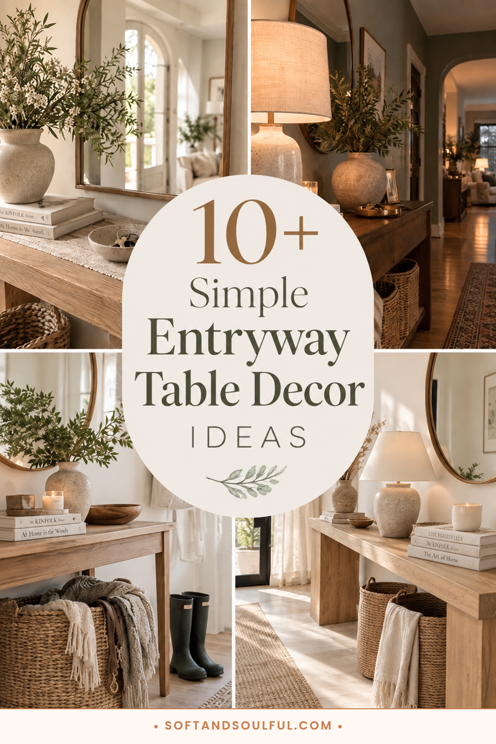 10+ Simple Entryway Table Decor Ideas