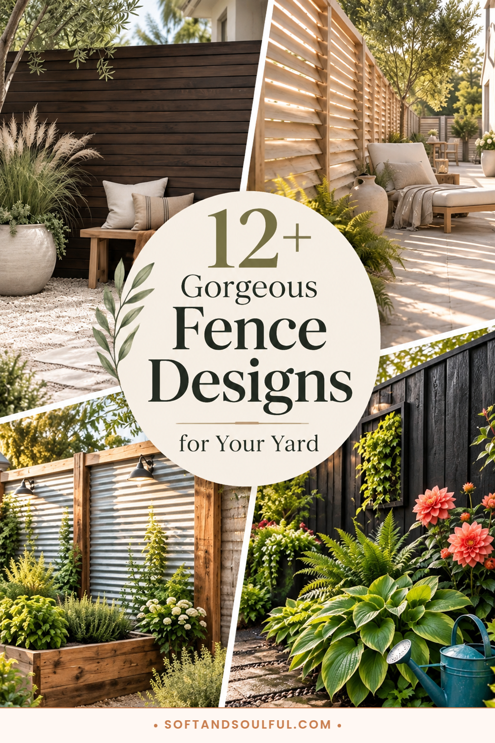 12+ Gorgeous Fence Designs for Your Yard