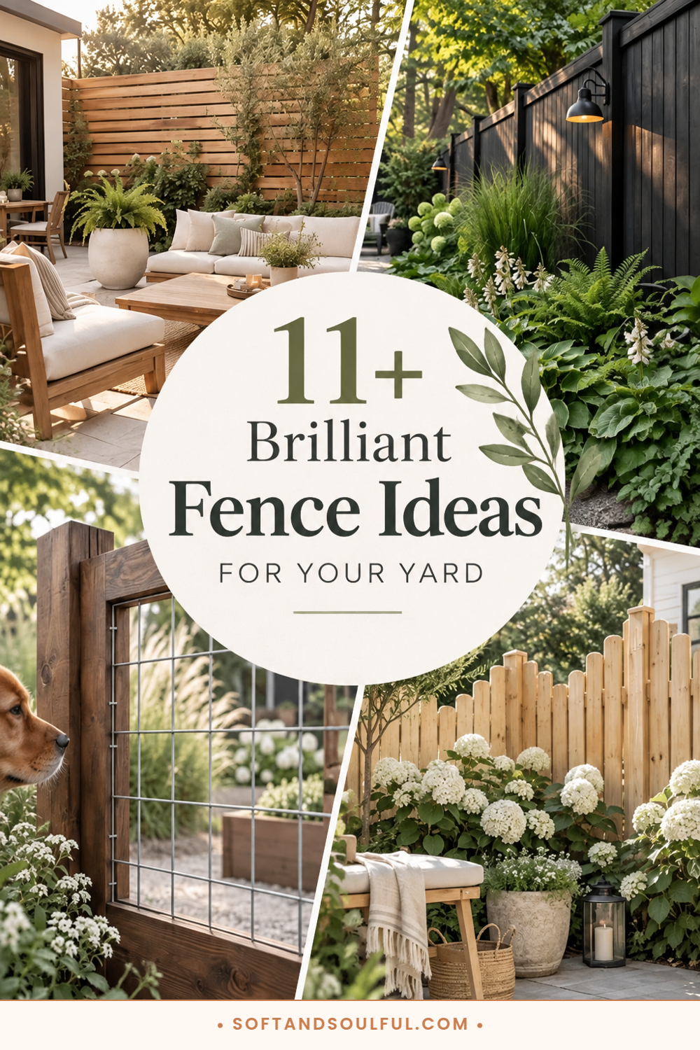 11+ Brilliant Fence Ideas for Your Yard