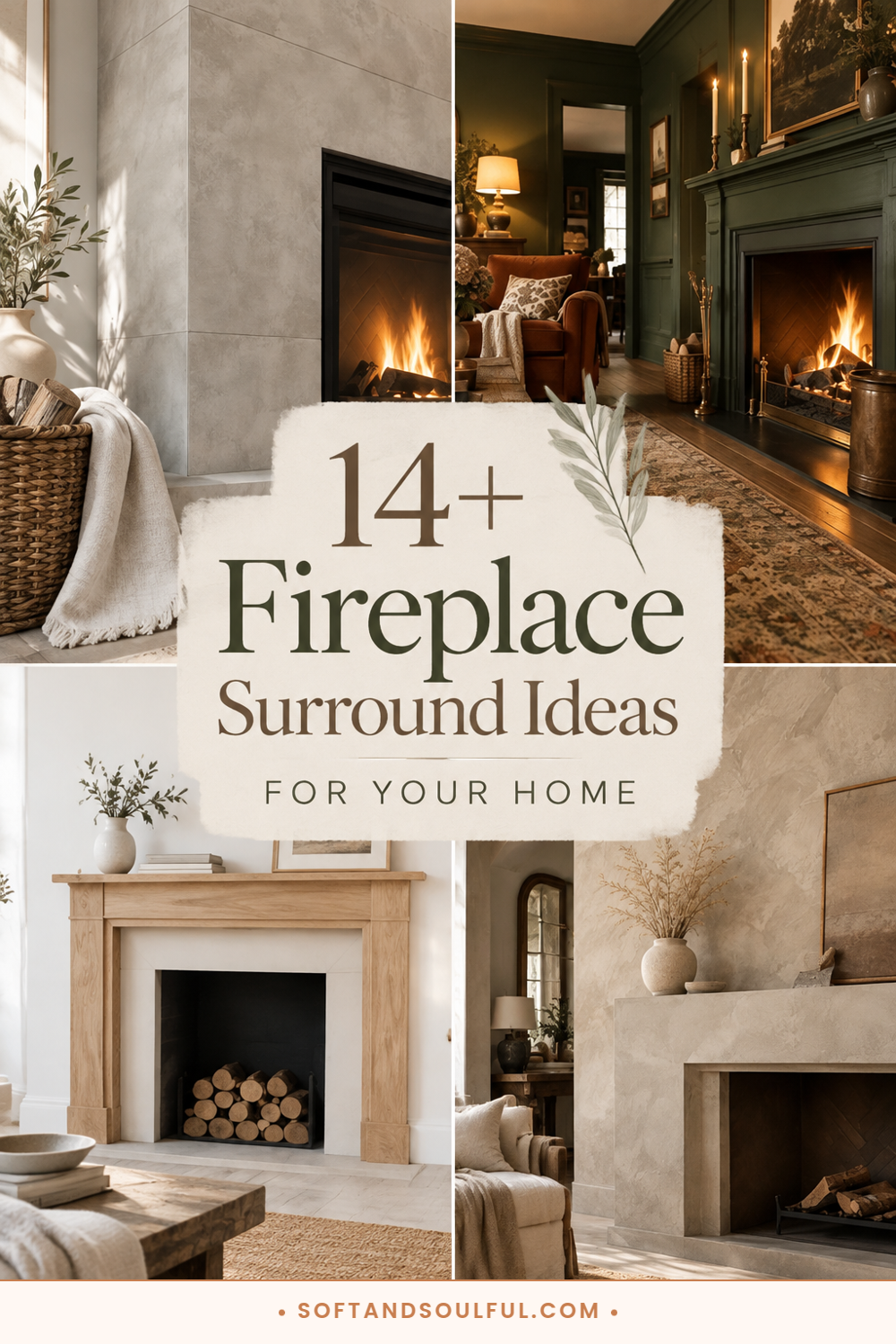 14+ Modern Fireplace Surround Ideas for Your Home