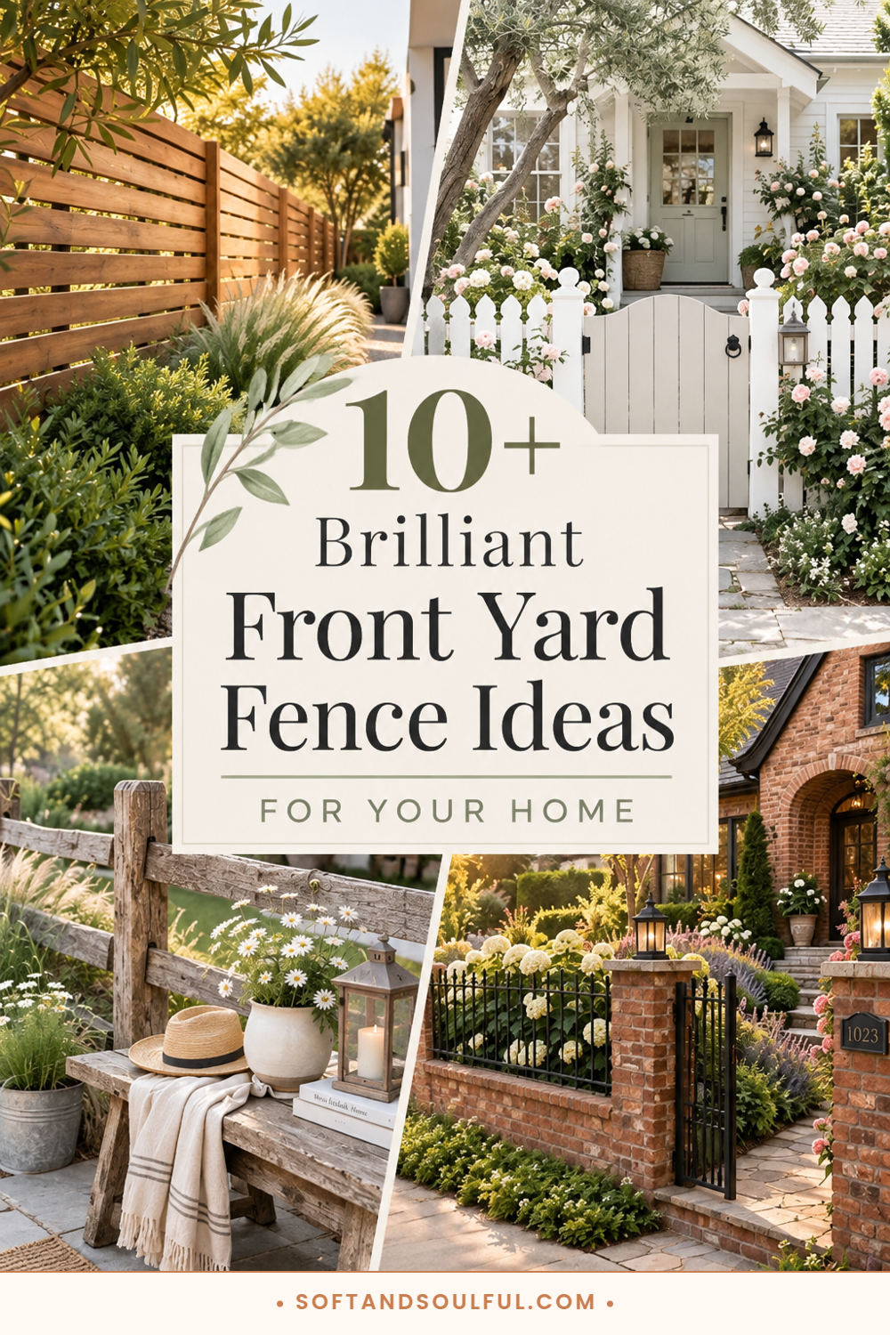 10+ Brilliant Front Yard Fence Ideas for Your Home