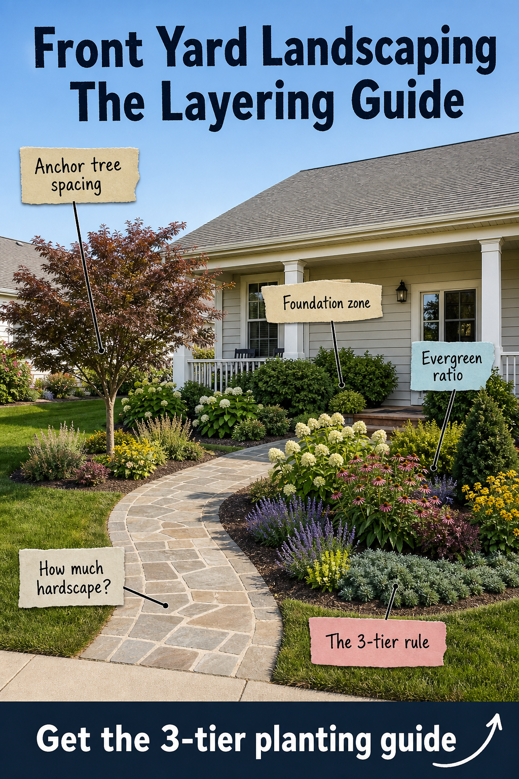 Front Yard Landscaping: The 3-Tier Planting Guide