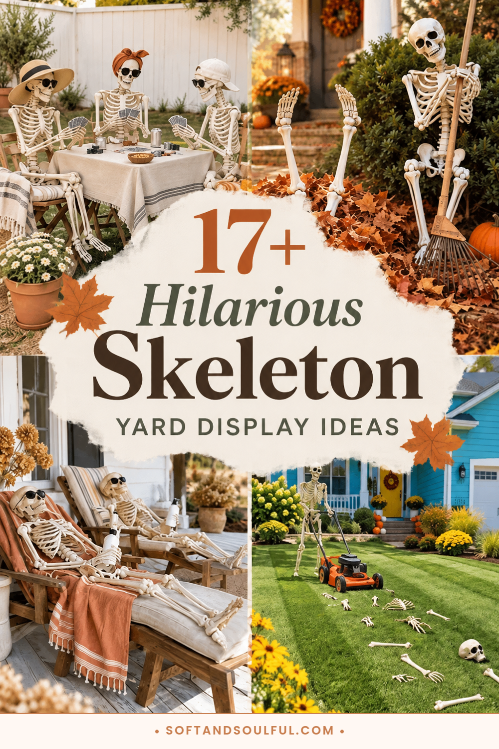 17+ Hilarious Funny Skeleton Yard Display Ideas